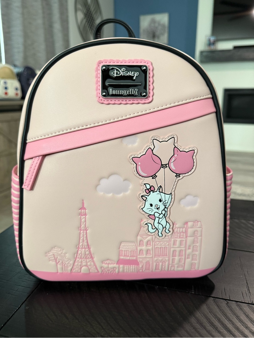 NWT Disney Aristocats Pink Marie Balloon Loungefly Mini Backpack